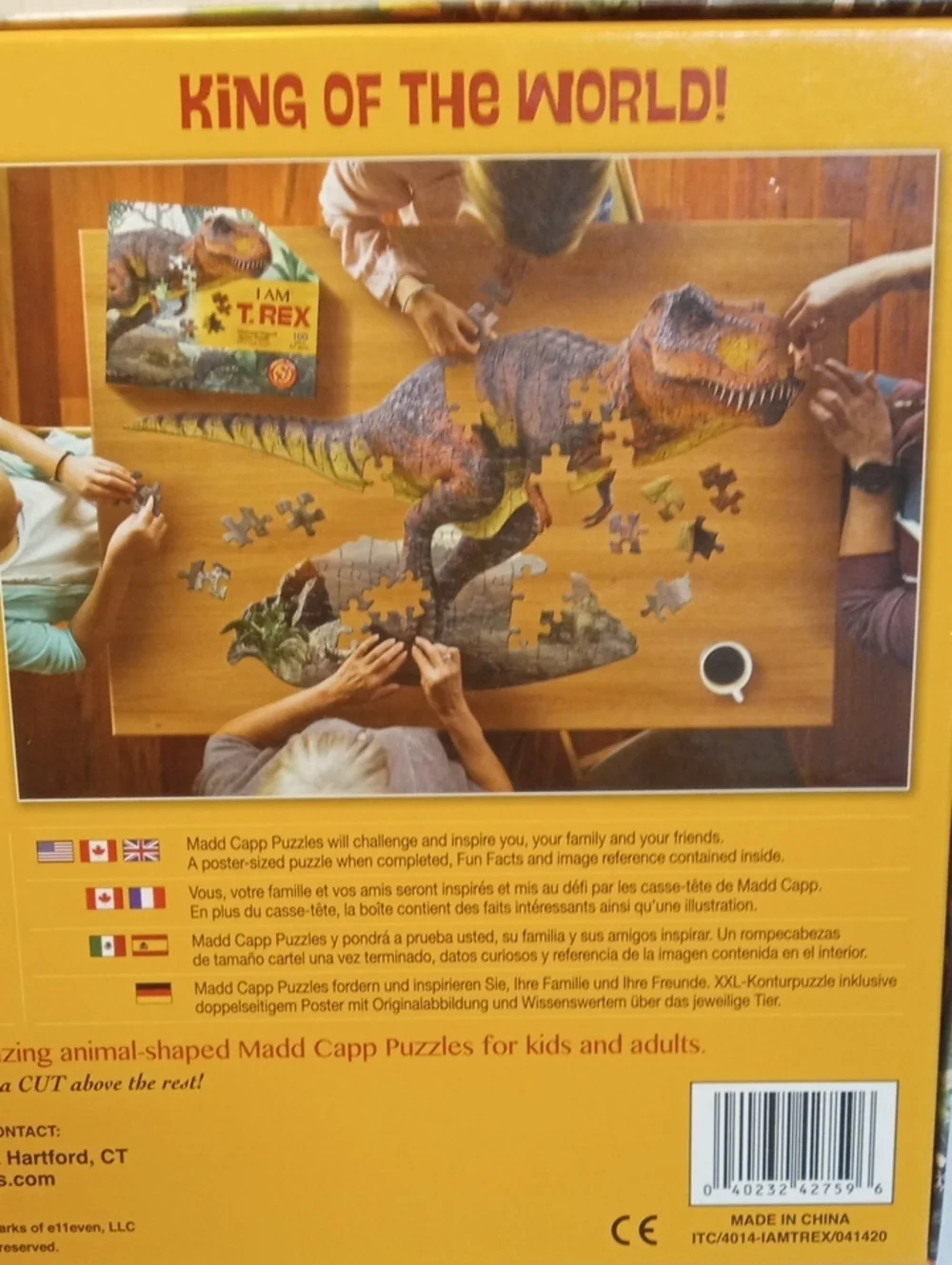 Dinasour T. REX 100 Piece Jigsaw Puzzle with Oversized Pieces Ages 6 And Up